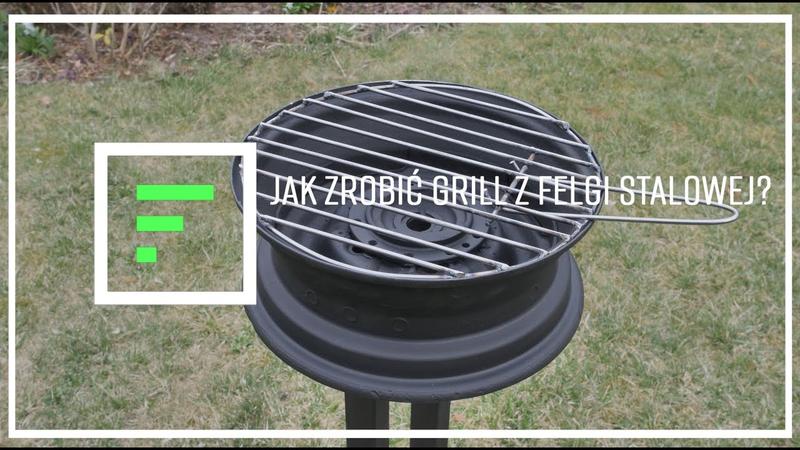 Grill z felgi samochodowej DIY