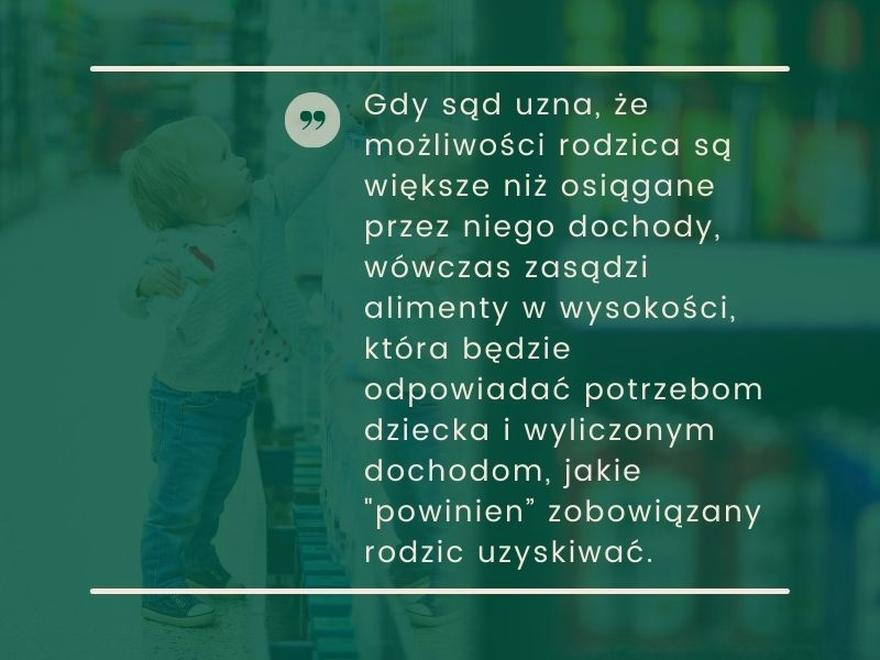 Konsekwencje prawne alimentów