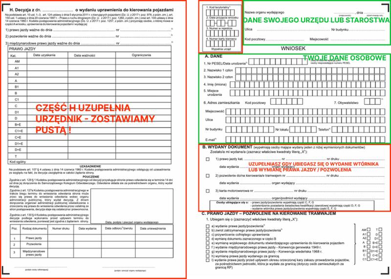 Opłacanie prawa jazdy online