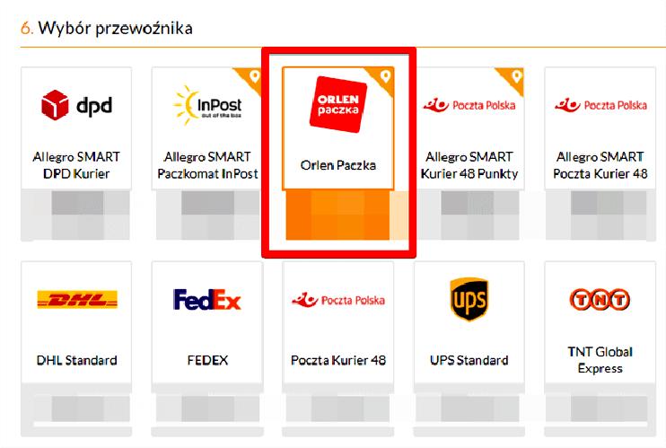 Śledzenie paczki Orlen